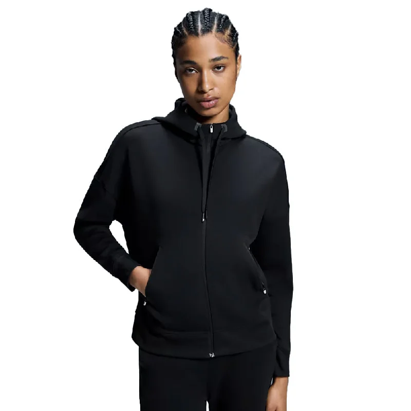 On Womens Zipped Hoodie - Black