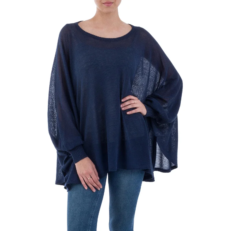 Ocean Breeze Knit Bohemian Drape Sweater