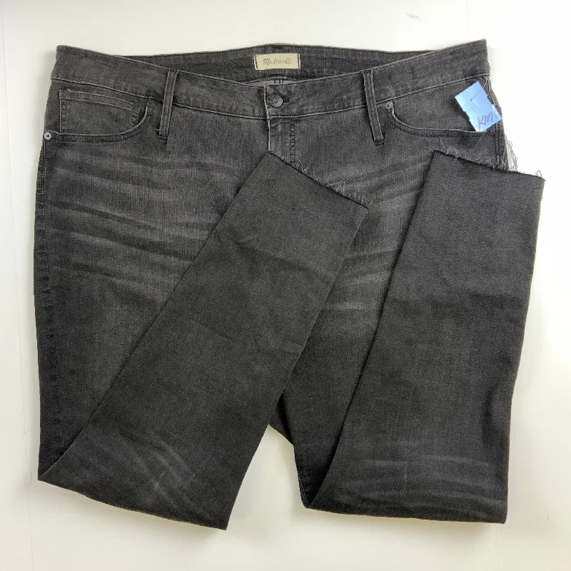 Jeans Skinny By Madewell In Black Denim, Size: 22