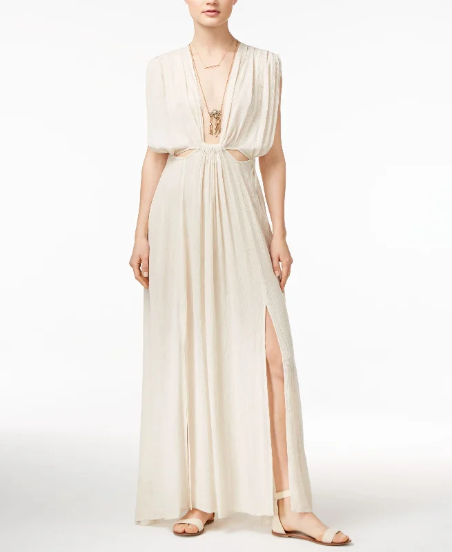 Astr Octavia Draped Maxi Dress