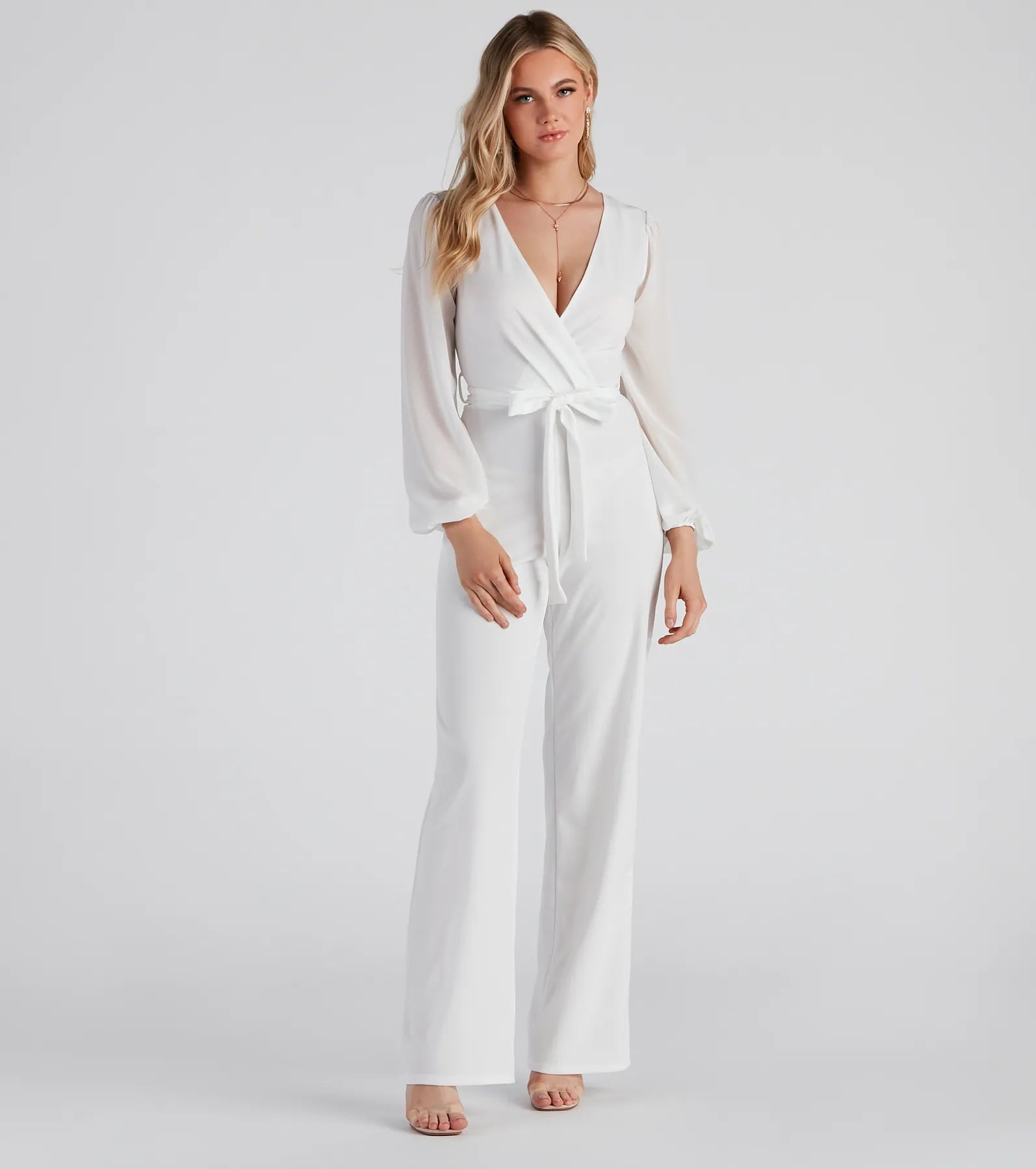 Perfectly Posh Tie-Waist Jumpsuit