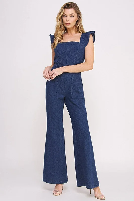 Ruffle Flare Jumpsuit