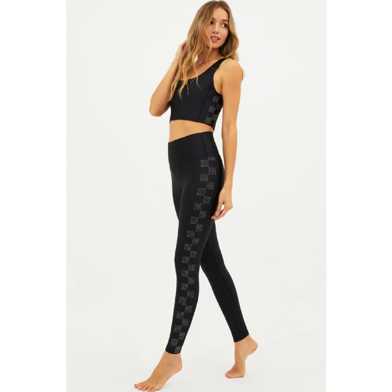 Piper Legging - Black Rhinestone Check