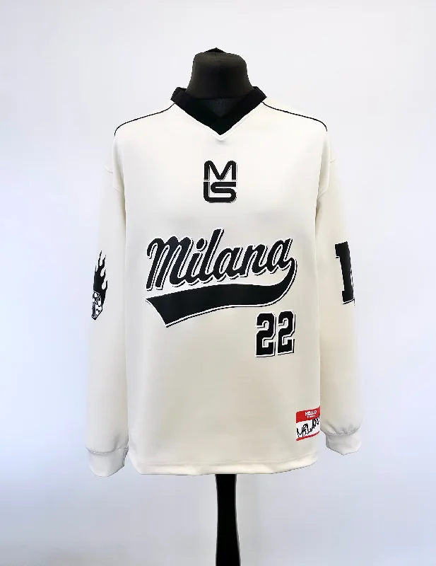 Cream Rola Heavyweight Long Sleeve Jersey.