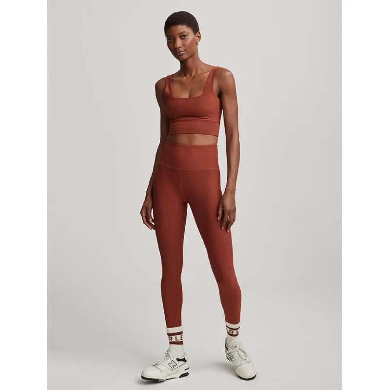 Let's Move Studio High Rise Leggings - Ribbed Smoked Paprika