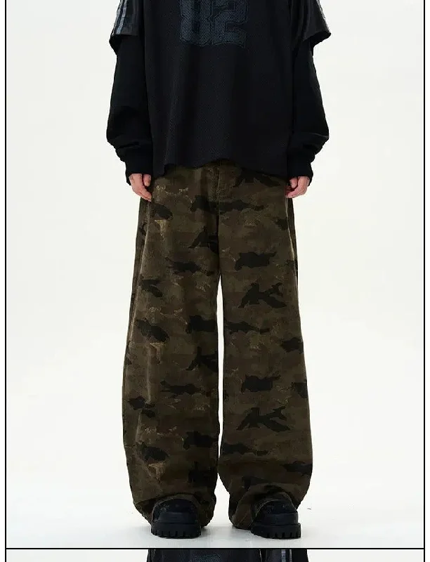 Dark Camo Cargo Pants