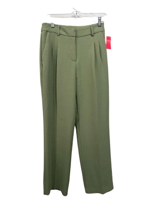 Christian Lacroix Size 2 Light Green Polyester High Rise Trouser Straight Pants