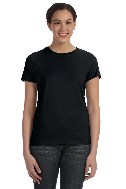 Hanes Womens Nano-T Short Sleeve Crewneck T-Shirt - Black