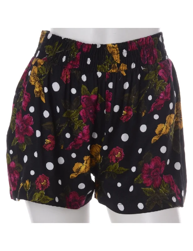 Label Floral Summer Shorts